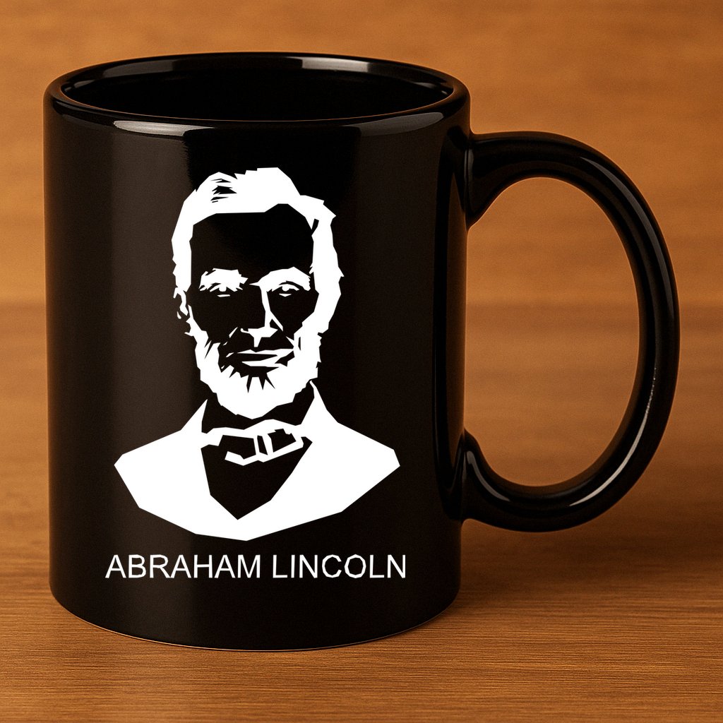Abraham Lincoln Portrait President 11oz C Handle Ceramic Mug