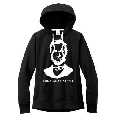 Abraham Lincoln Portrait President Women's Fleece Hoodie