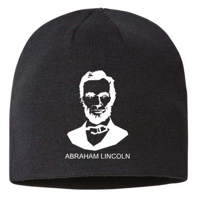 Abraham Lincoln Portrait President Sustainable Beanie