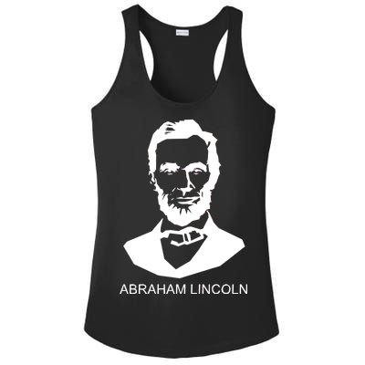 Abraham Lincoln Portrait President Ladies PosiCharge Competitor Racerback Tank