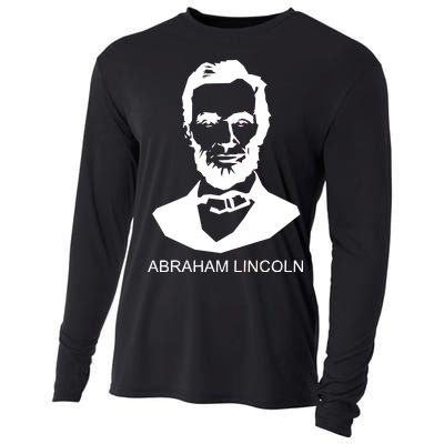 Abraham Lincoln Portrait President Cooling Performance Long Sleeve Crew