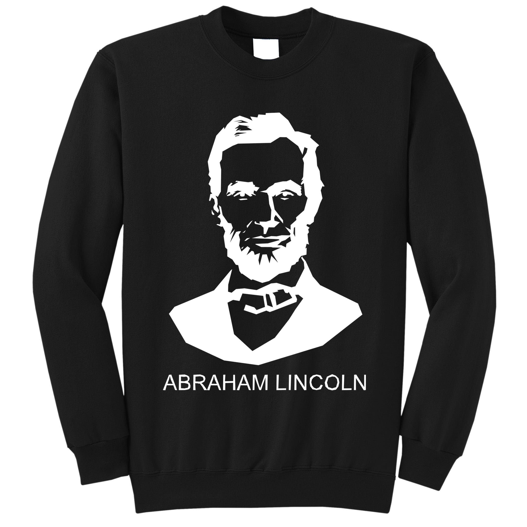 Abraham Lincoln Portrait President Tall Sweatshirt