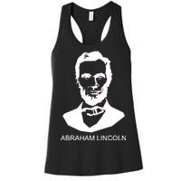 Abraham Lincoln Portrait President Women's Racerback Tank