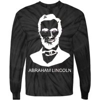 Abraham Lincoln Portrait President Tie-Dye Long Sleeve Shirt