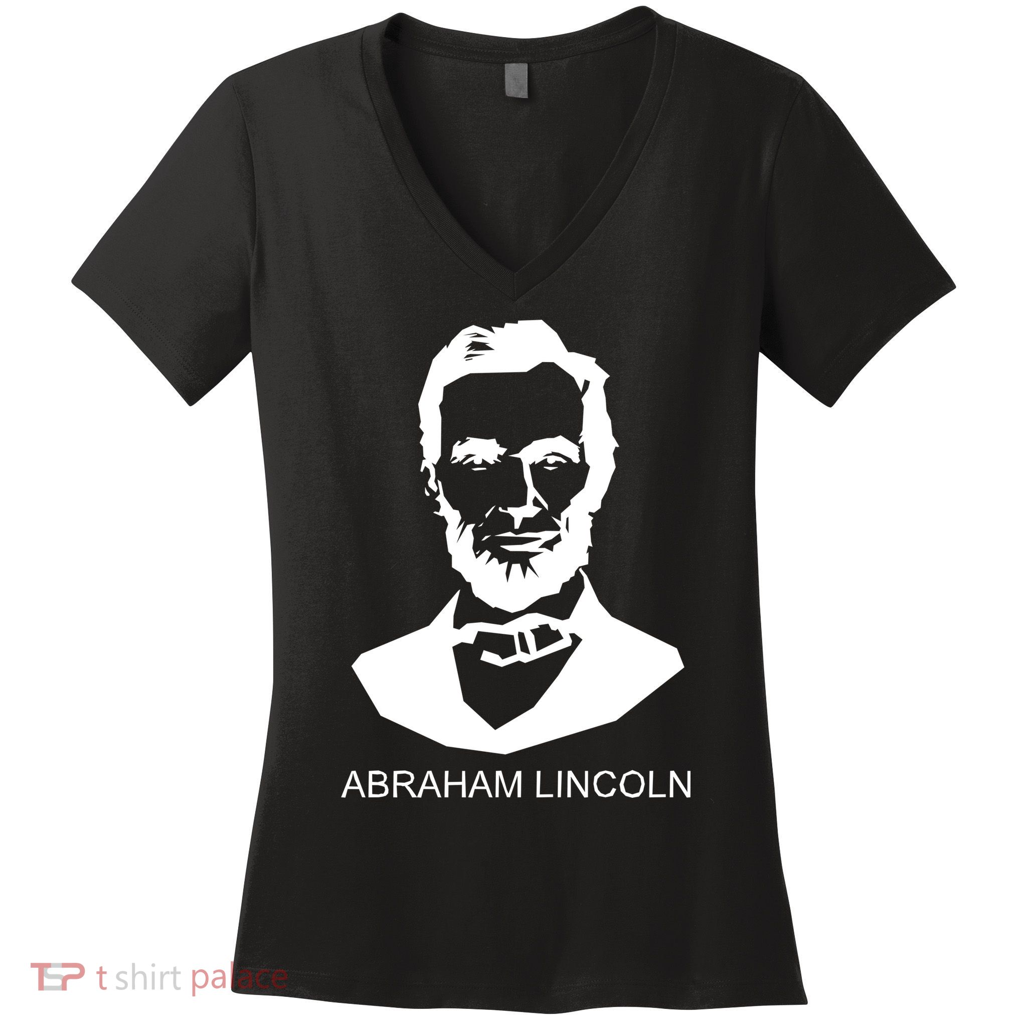 Abraham Lincoln Portrait President Women's V-Neck T-Shirt