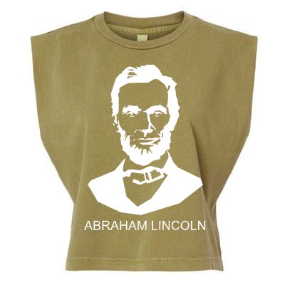 Abraham Lincoln Portrait President Garment-Dyed Women's Muscle Tee