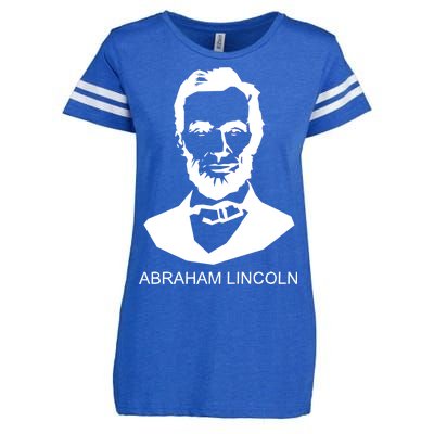 Abraham Lincoln Portrait President Enza Ladies Jersey Football T-Shirt