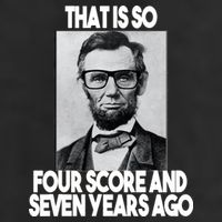 Abraham Lincoln Seven years Ago Trucker Hat