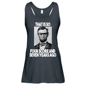 Abraham Lincoln Seven years Ago Ladies Essential Flowy Tank