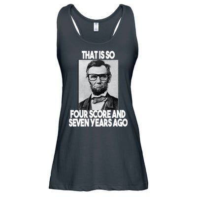 Abraham Lincoln Seven years Ago Ladies Essential Flowy Tank