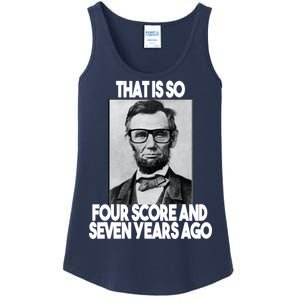 Abraham Lincoln Seven years Ago Ladies Essential Tank