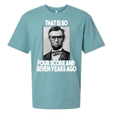 Abraham Lincoln Seven years Ago Sueded Cloud Jersey T-Shirt