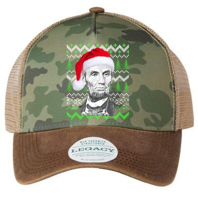 Abraham Lincoln Ugly Christmas Sweater Legacy Tie Dye Trucker Hat