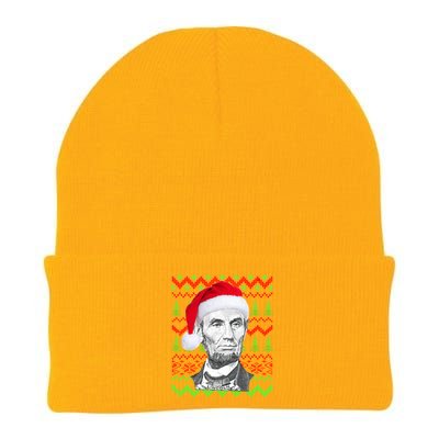 Abraham Lincoln Ugly Christmas Sweater Knit Cap Winter Beanie