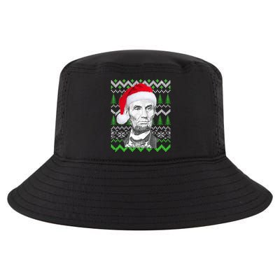 Abraham Lincoln Ugly Christmas Sweater Cool Comfort Performance Bucket Hat