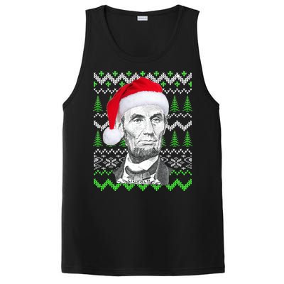 Abraham Lincoln Ugly Christmas Sweater PosiCharge Competitor Tank