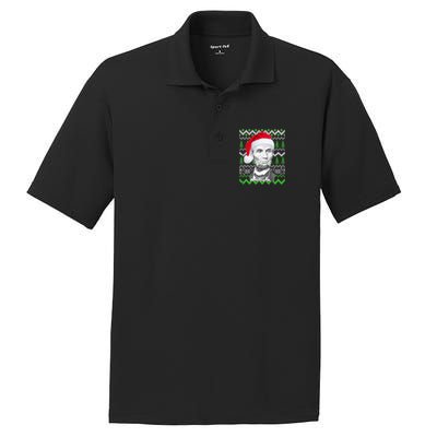 Abraham Lincoln Ugly Christmas Sweater PosiCharge RacerMesh Polo