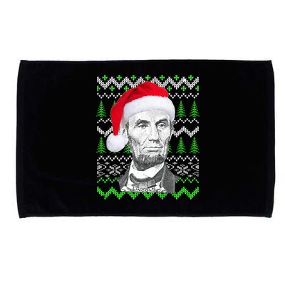 Abraham Lincoln Ugly Christmas Sweater Microfiber Hand Towel