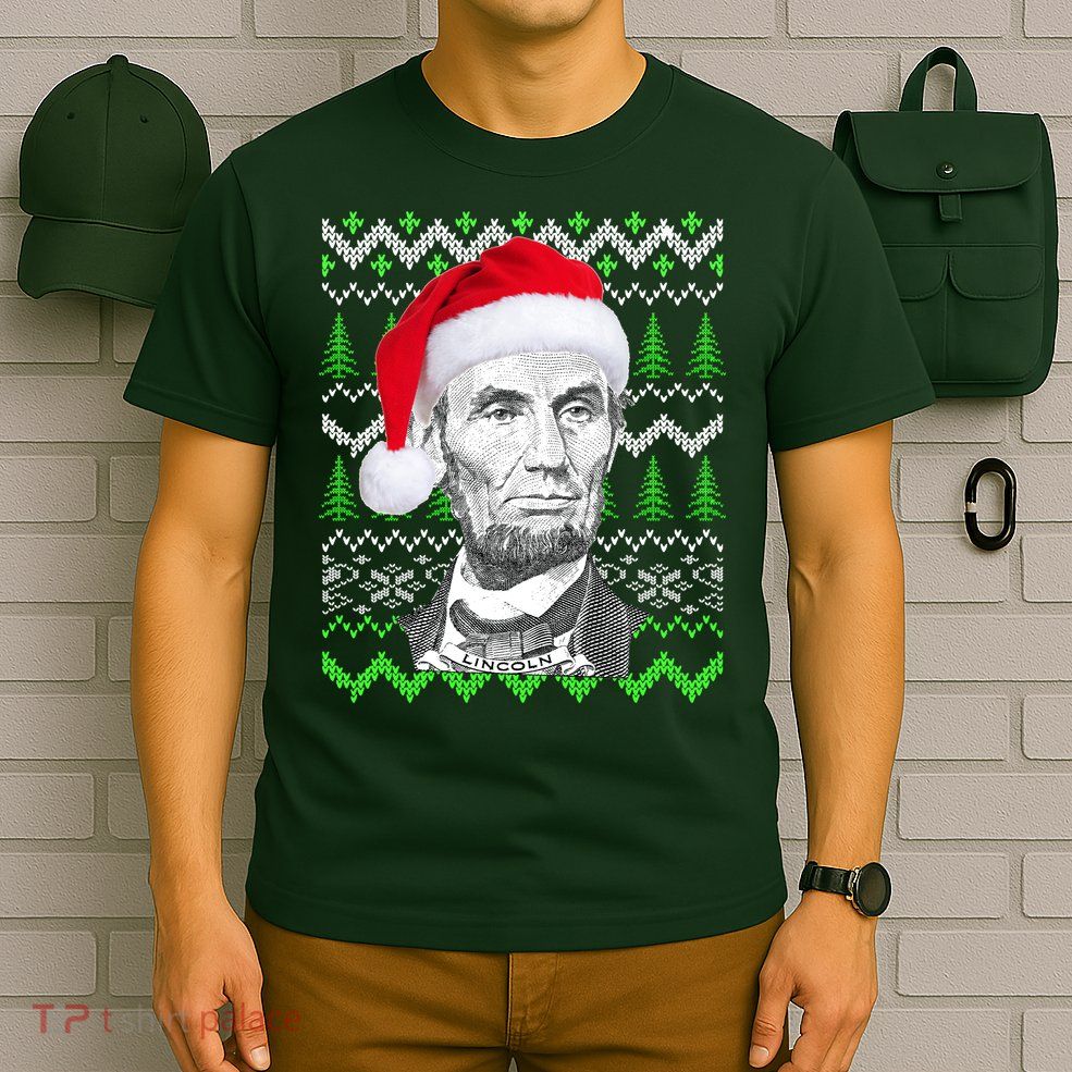 Abraham Lincoln Ugly Christmas Sweater T-Shirt