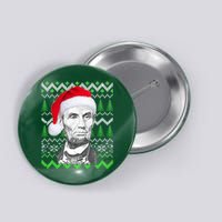 Abraham Lincoln Ugly Christmas Sweater Button