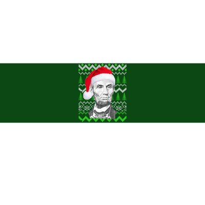 Abraham Lincoln Ugly Christmas Sweater Bumper Sticker