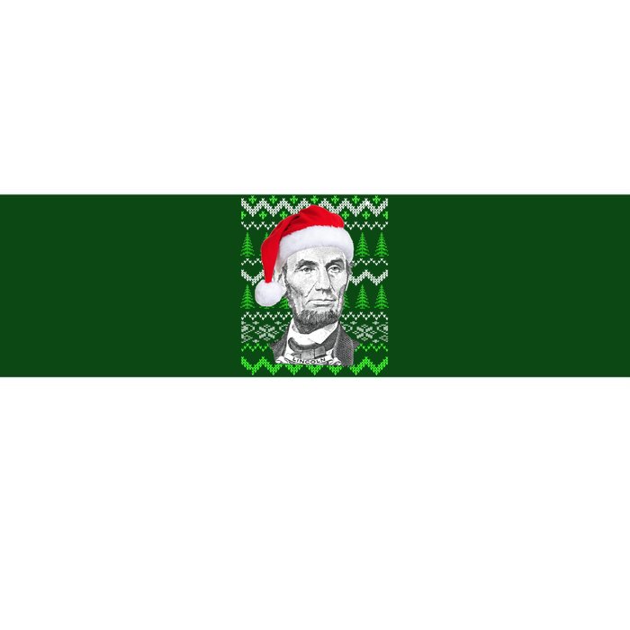 Abraham Lincoln Ugly Christmas Sweater Bumper Sticker