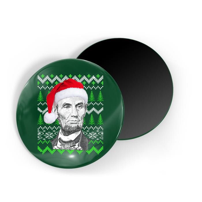 Abraham Lincoln Ugly Christmas Sweater Magnet