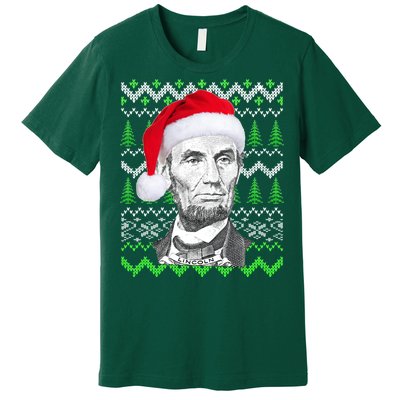 Abraham Lincoln Ugly Christmas Sweater Premium T-Shirt