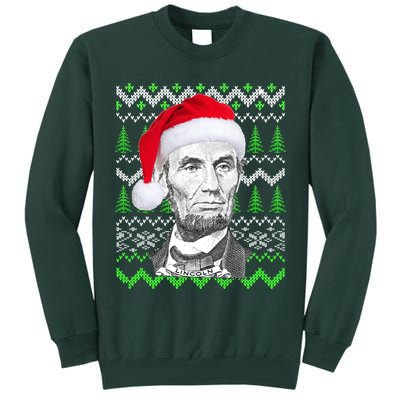 Abraham Lincoln Ugly Christmas Sweater Tall Sweatshirt