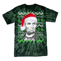 Abraham Lincoln Ugly Christmas Sweater Tie-Dye T-Shirt