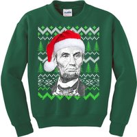 Abraham Lincoln Ugly Christmas Sweater Kids Sweatshirt