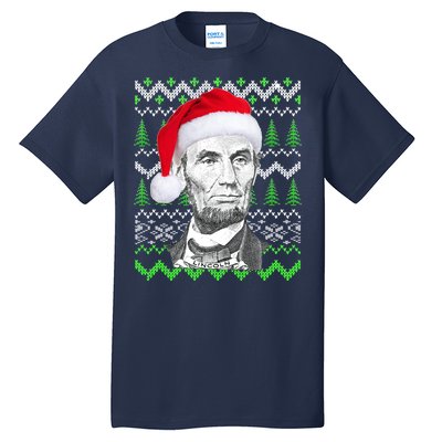 Abraham Lincoln Ugly Christmas Sweater Tall T-Shirt