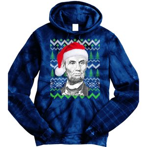 Abraham Lincoln Ugly Christmas Sweater Tie Dye Hoodie