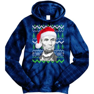 Abraham Lincoln Ugly Christmas Sweater Tie Dye Hoodie