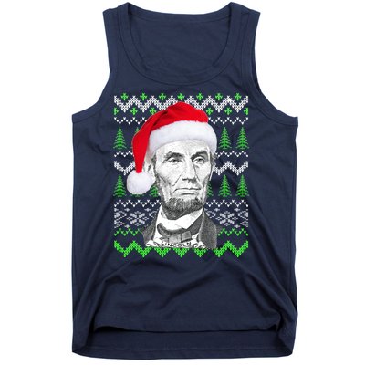 Abraham Lincoln Ugly Christmas Sweater Tank Top