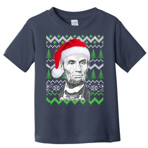 Abraham Lincoln Ugly Christmas Sweater Toddler T-Shirt