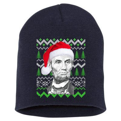 Abraham Lincoln Ugly Christmas Sweater Short Acrylic Beanie