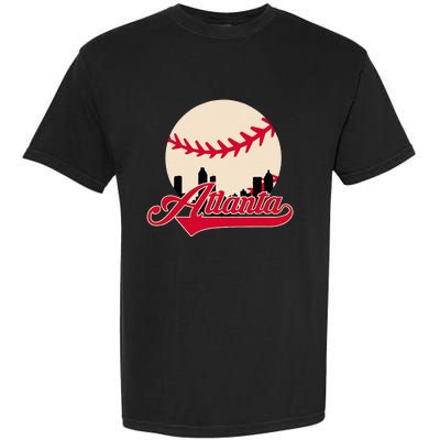 Atlanta Baseball Skyline Georgia Atlanta Garment-Dyed Heavyweight T-Shirt