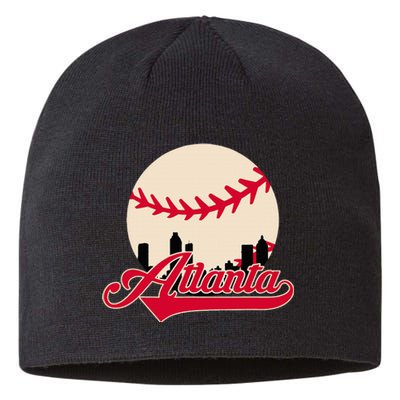 Atlanta Baseball Skyline Georgia Atlanta Sustainable Beanie