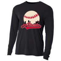 Atlanta Baseball Skyline Georgia Atlanta Cooling Performance Long Sleeve Crew