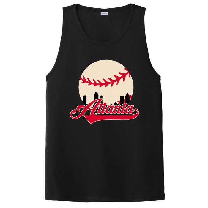 Atlanta Baseball Skyline Georgia Atlanta PosiCharge Competitor Tank