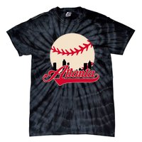 Atlanta Baseball Skyline Georgia Atlanta Tie-Dye T-Shirt