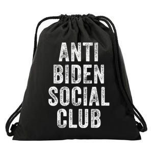 Anti Biden Social Club Drawstring Bag