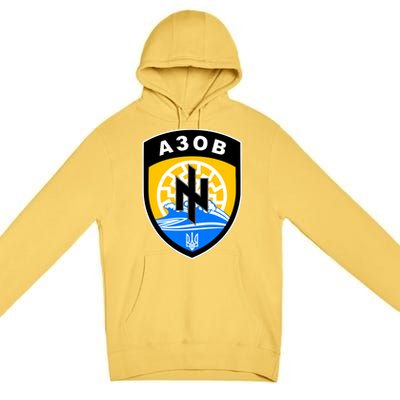 Azov Battalion Support Ukraine Military Premium Pullover Hoodie