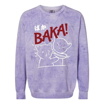 Anime Baka Slap Japan Anime Lover Gift Colorblast Crewneck Sweatshirt