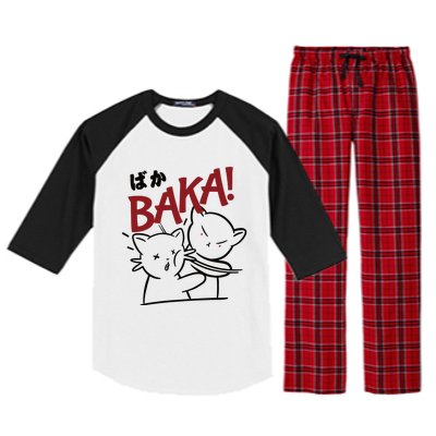 Anime Baka Slap Japan Anime Lover Gift Raglan Sleeve Pajama Set