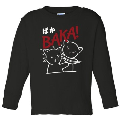 Anime Baka Slap Japan Anime Lover Gift Toddler Long Sleeve Shirt