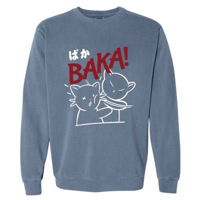 Anime Baka Slap Japan Anime Lover Gift Garment-Dyed Sweatshirt