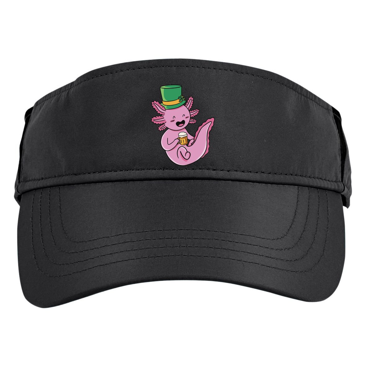 Axolotl Beer St Patrick's Day Adult Drive Performance Visor