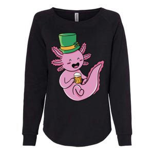 Axolotl Beer St Patrick's Day Womens California Wash Sweatshirt